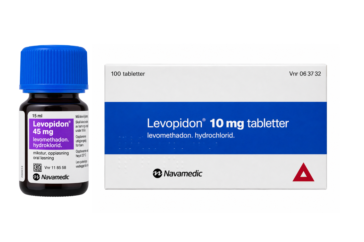 Levopidon vial and pack